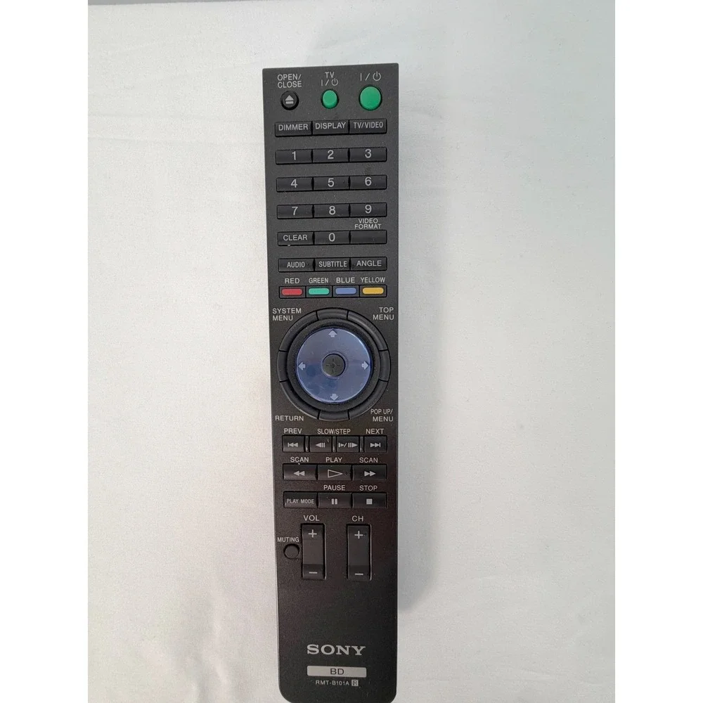 Sony RMT-B101A Blu-ray Disc Player Remote Control Genuine OEM Replacement 105-15